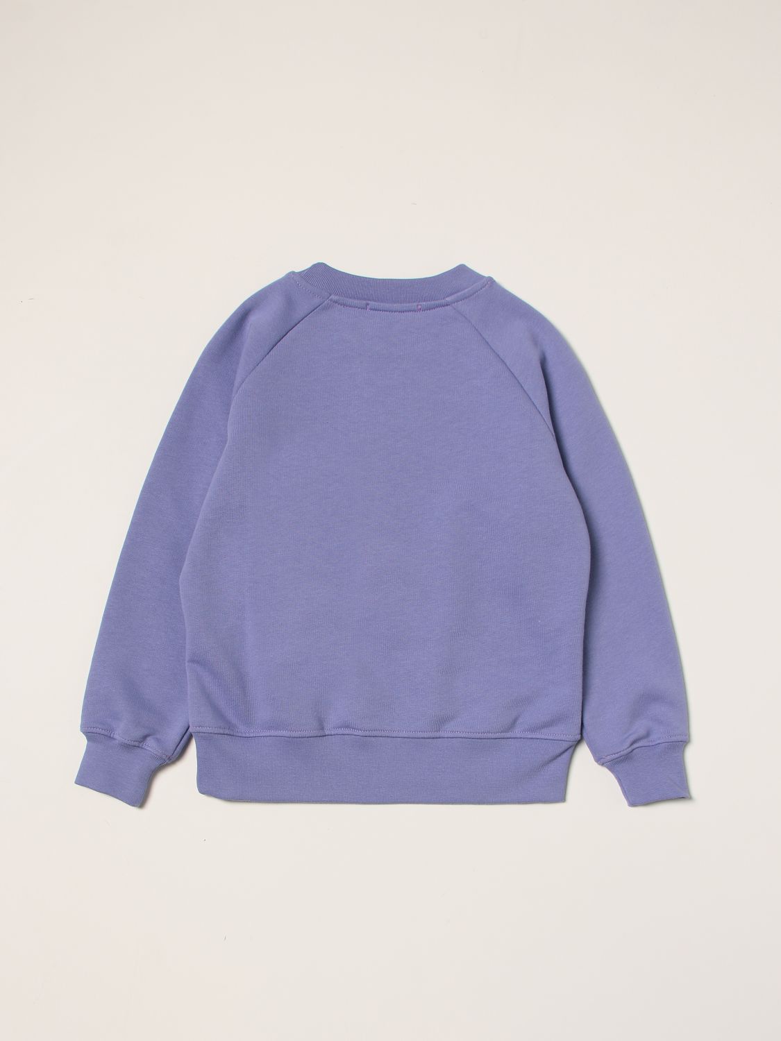 Sweater Msgm Kids: Msgm Kids cotton sweatshirt with logo lilac 2