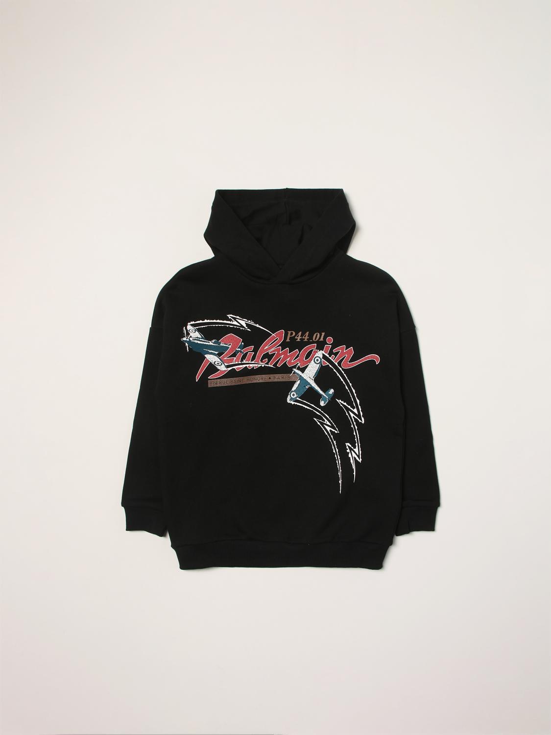 Jumper Balmain: Balmain sweatshirt with logo print black 1