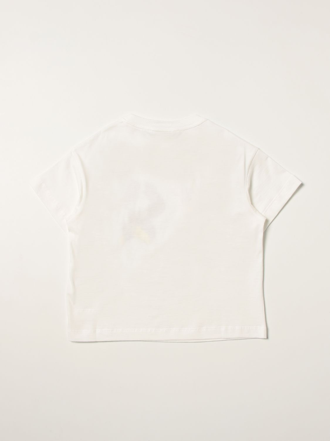 T-shirt Fendi: T-shirt Fendi in cotone con stampa grafica bianco 2