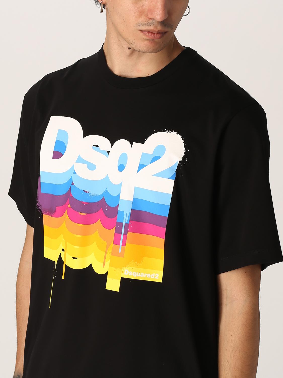 DSQUARED2: T-shirt with multicolor logo 