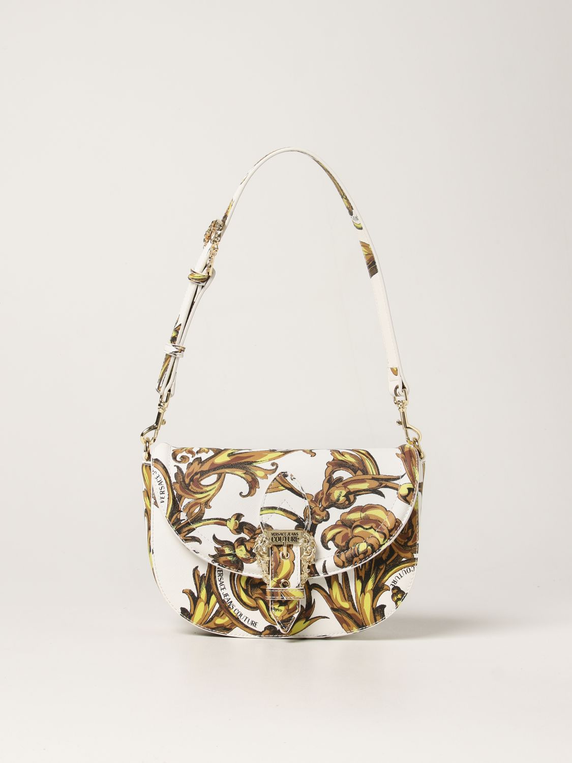 Versace Jeans Couture Shoulder Bag In Synthetic Leather In 白色 | ModeSens