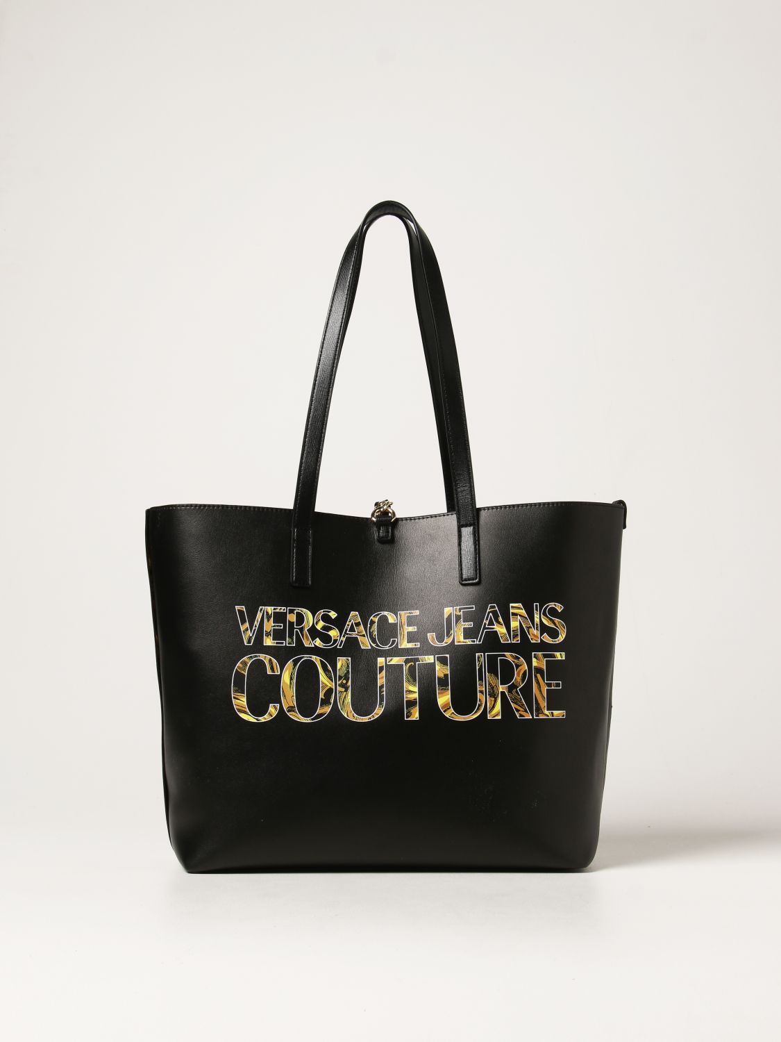 VERSACE JEANS COUTURE: reversible bag in synthetic leather | Jeans Couture tote 72VA4BZ171588 online at GIGLIO.COM