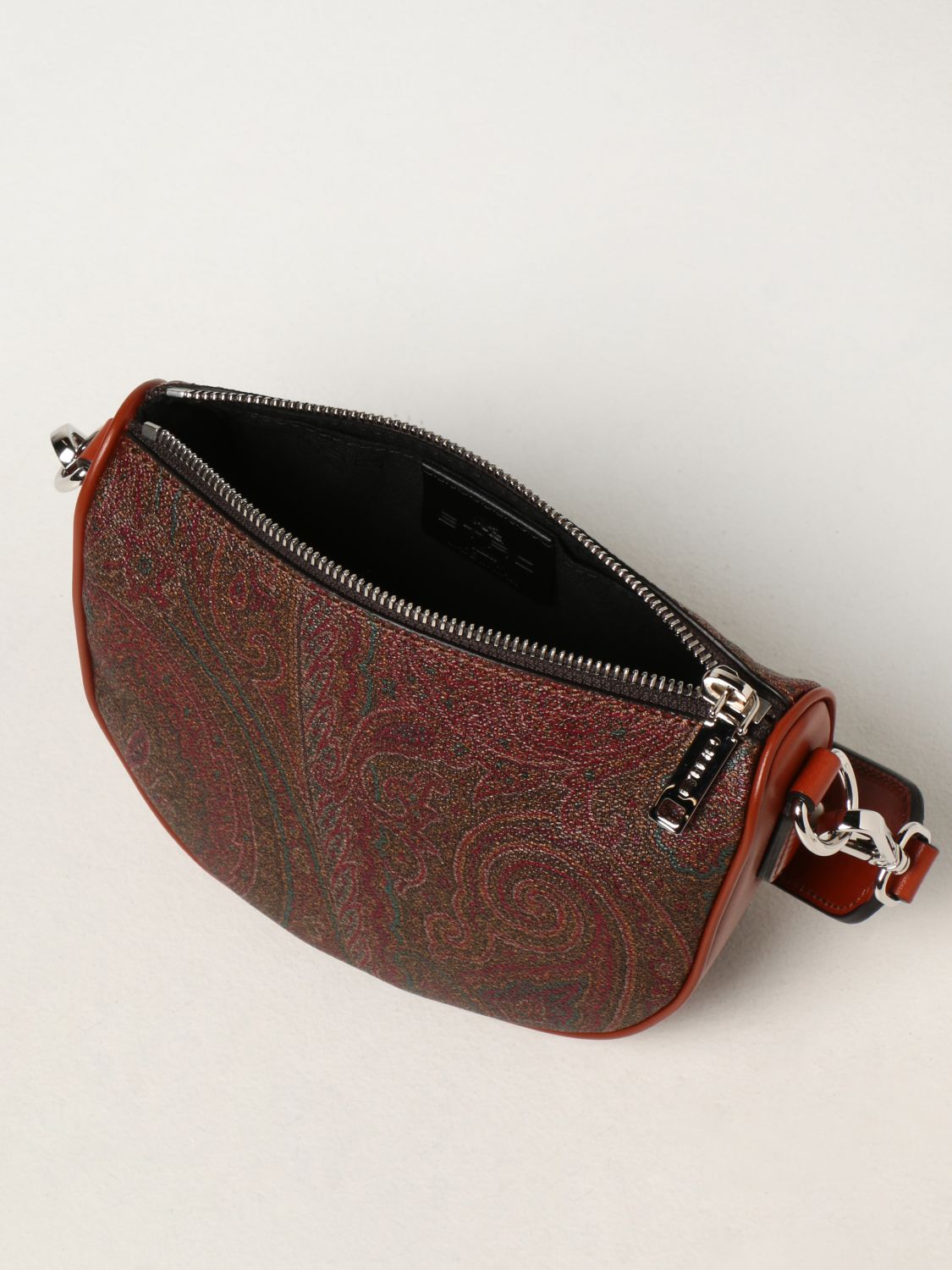 ETRO: bag in leather and coated Paisley fabric - Red, Etro mini bag  1N8148629 online on GIGLIO.COM in 2023