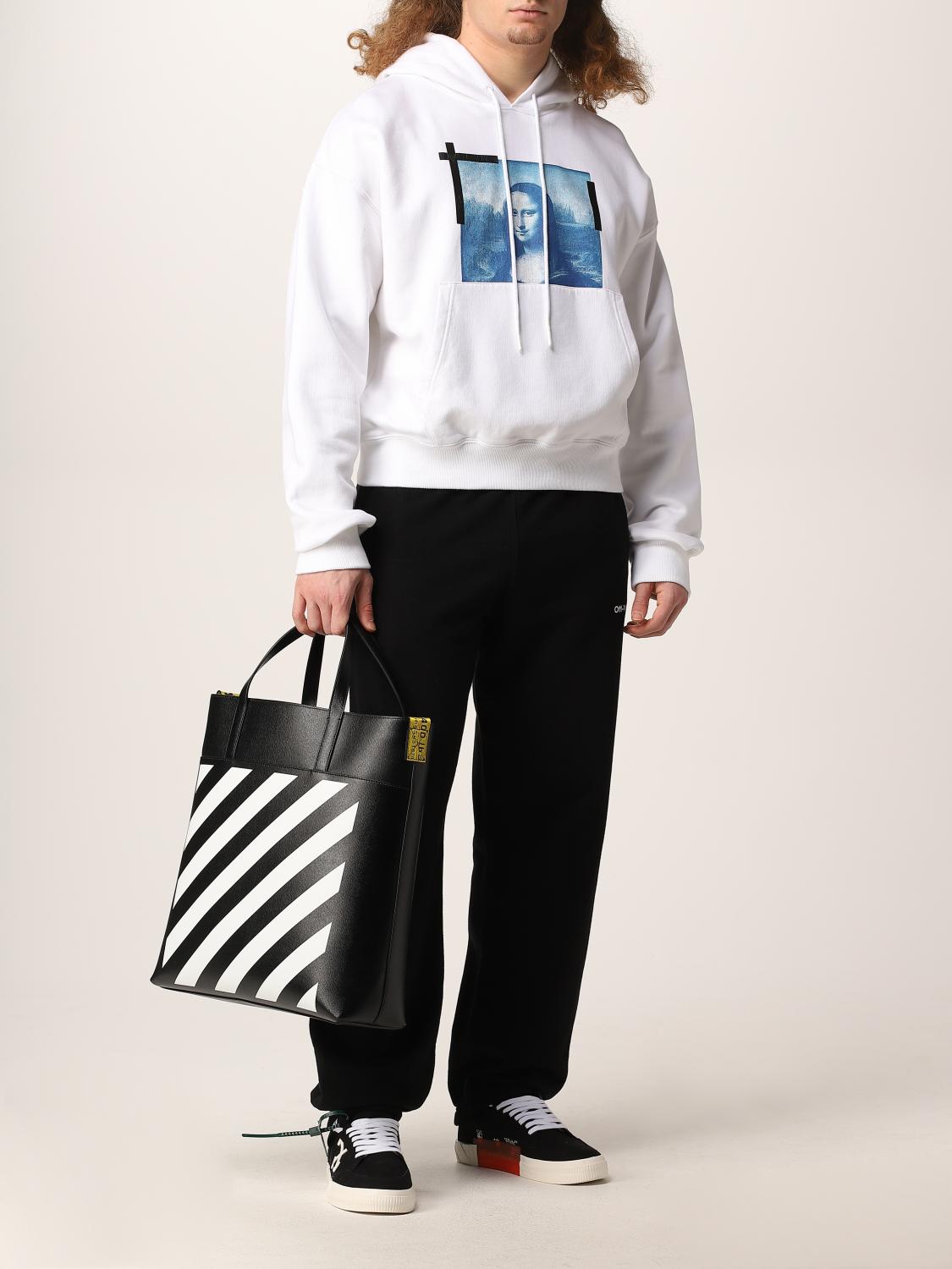OFF-WHITE: Sudadera hombre Off White - Blanco | Sudadera Off-White  OMBB037C99FLE005 GIGLIO.COM