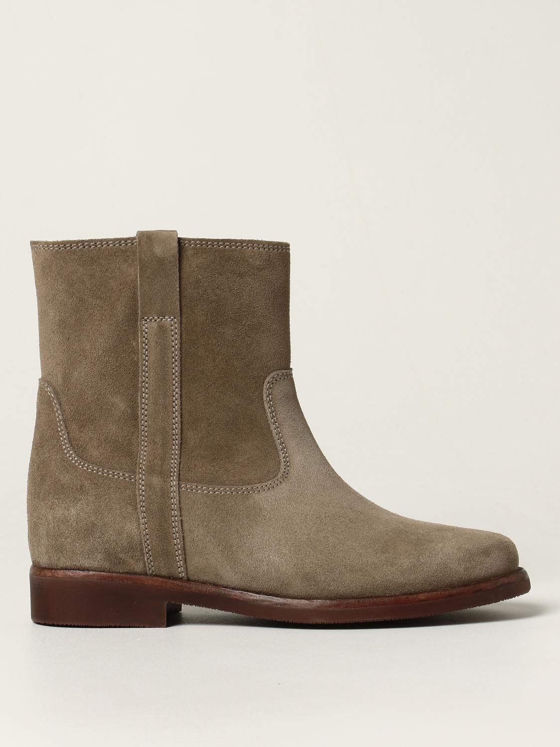 suede flat heel boots