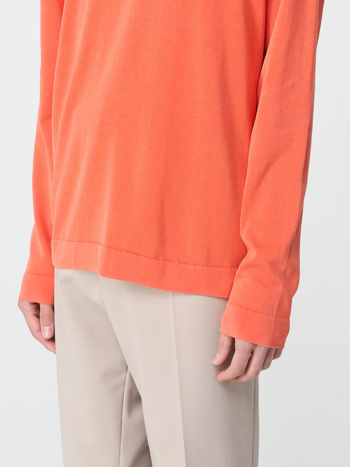 Drumohr Outlet: basic cotton T-shirt - Orange | Drumohr t-shirt D0GF113 ...