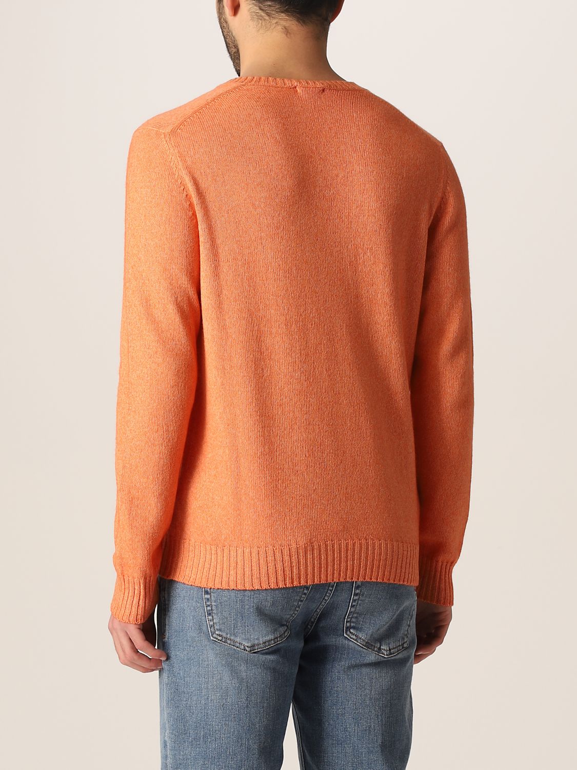 Sweater Malo: Malo sweater in cotton and cashmere orange 2