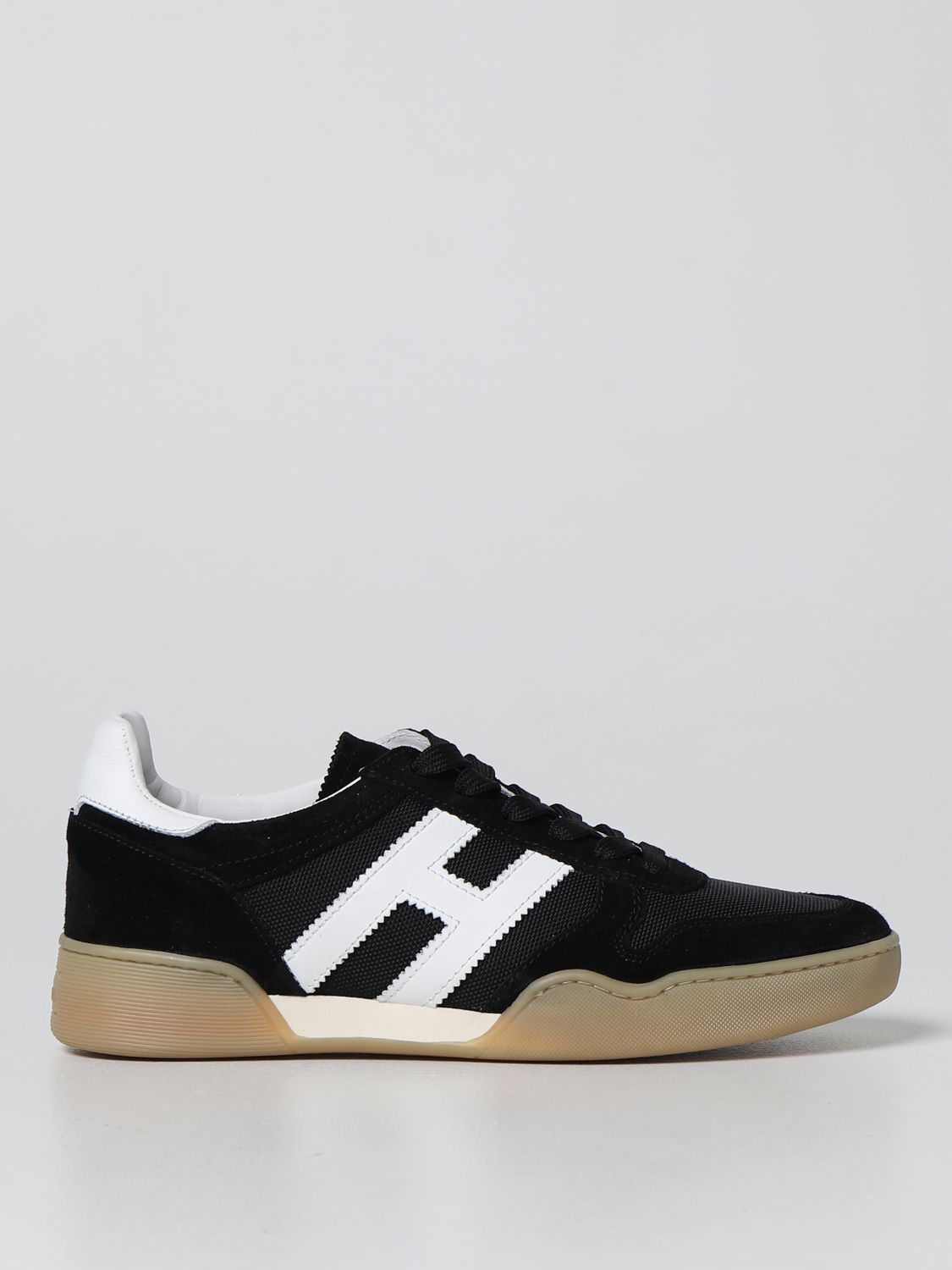 Sneakers Hogan: H357 Hogan sneakers in suede with elongated H black 1
