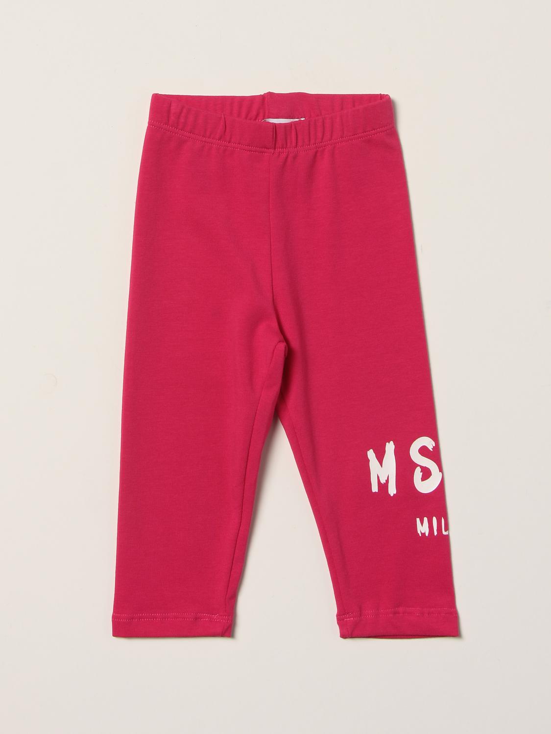 msgm-kids-outlet-stretch-leggings-fuchsia-msgm-kids-pants-ms029051