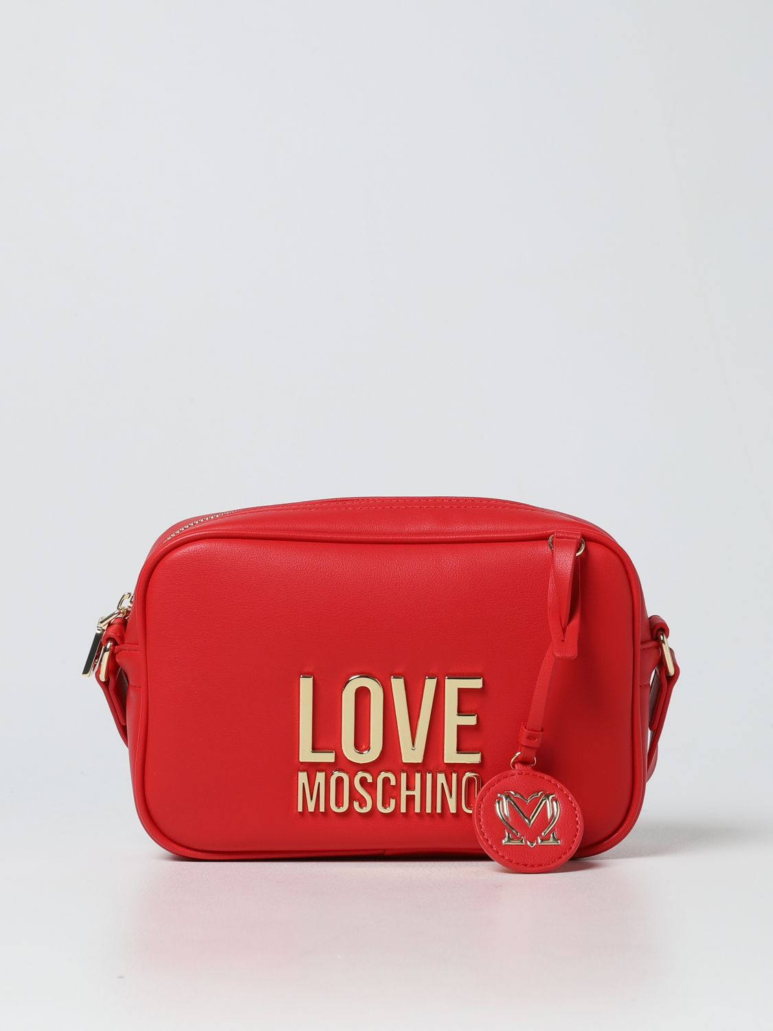 Love Moschino Synthetik Tasche mit Logo in Schwarz Damen Schultertaschen Love Moschino Schultertaschen 