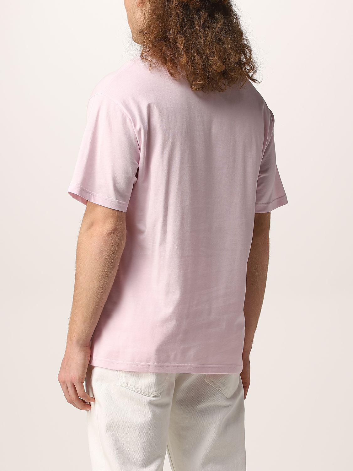T-Shirt A.p.c.: A.p.c. Herren T-Shirt pink 2