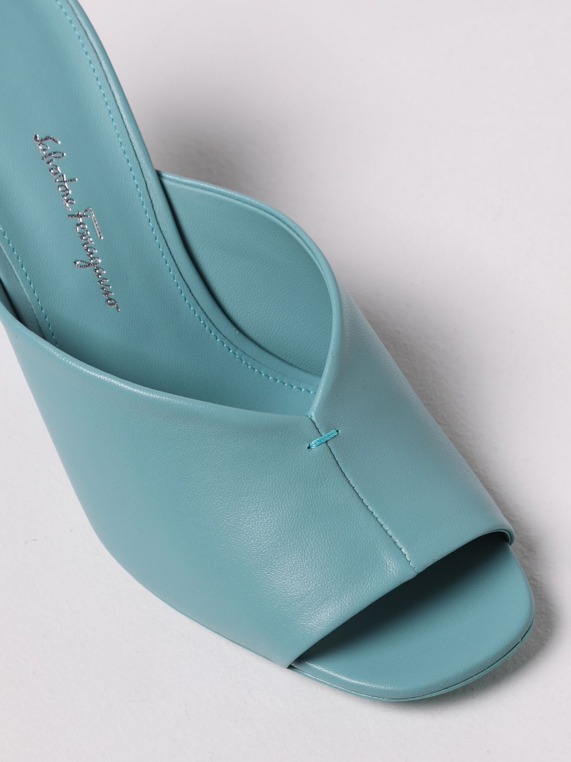 Sandales à talons Salvatore Ferragamo: Chaussures femme Salvatore Ferragamo turquoise 4