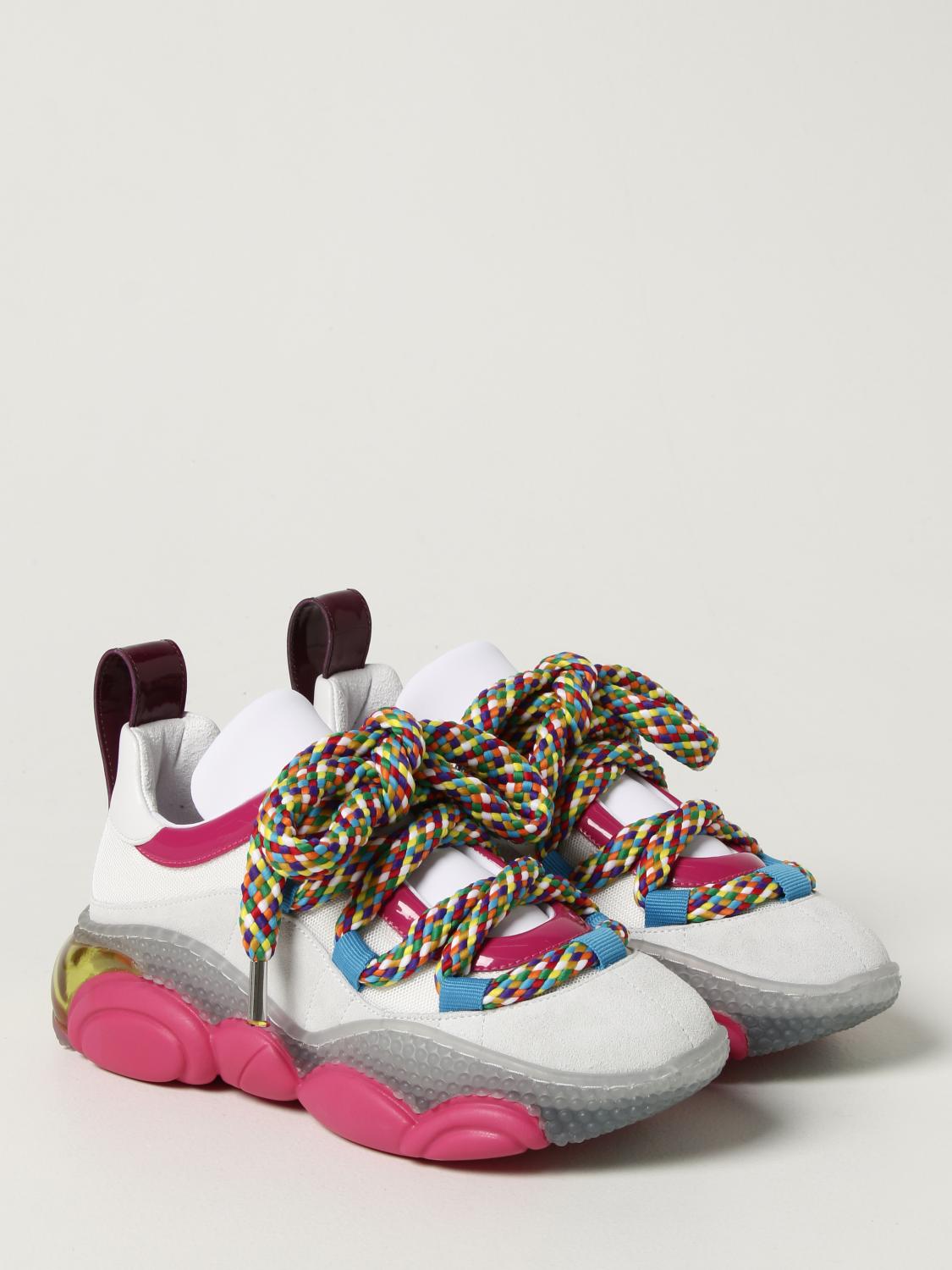 womens moschino teddy trainers