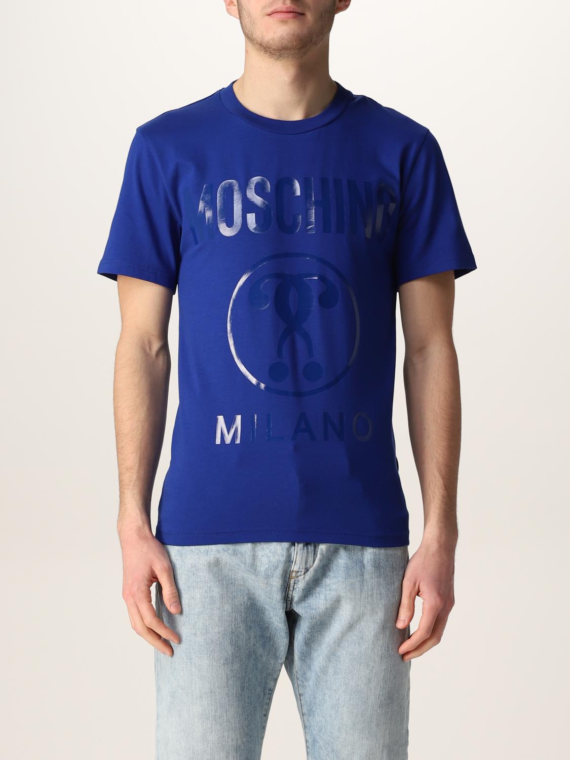 MOSCHINO COUTURE: T-shirt men | T-Shirt Moschino Couture Men Blue | T ...