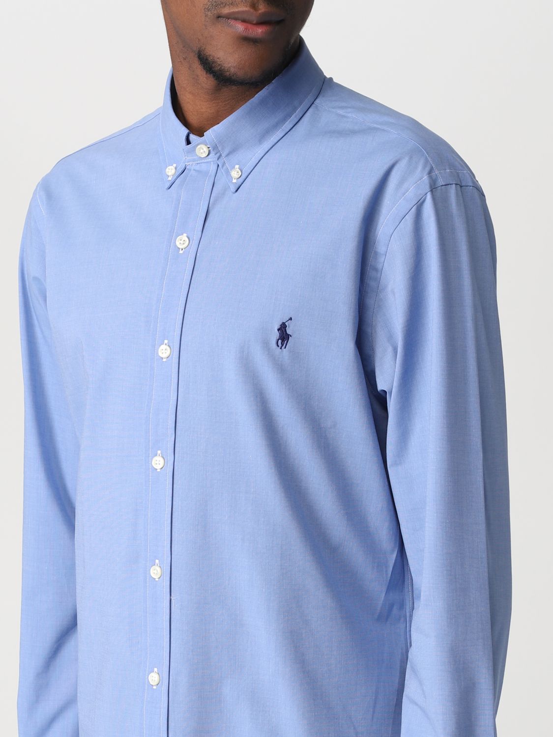 Polo Ralph Lauren Outlet: basic shirt with embroidered logo 1 | Polo Ralph Lauren shirt 710832480 online on GIGLIO.COM
