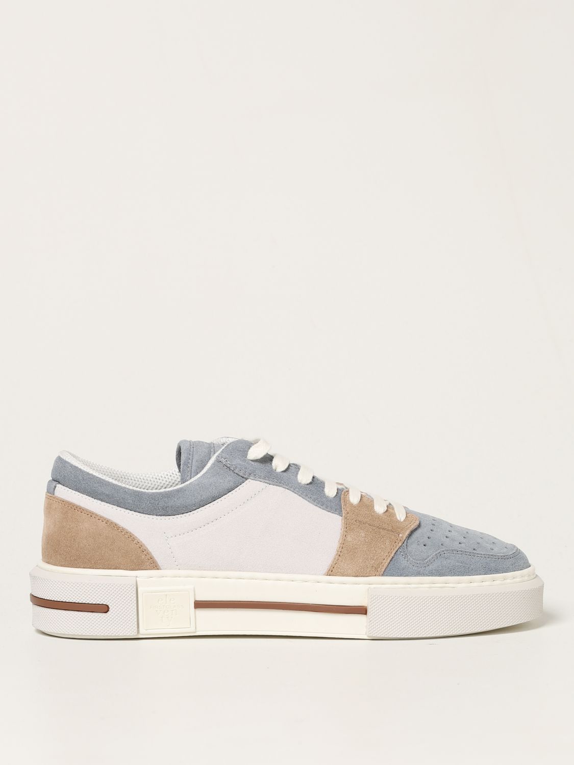 Trainers Eleventy: Eleventy sneakers in tricolor suede blue 1