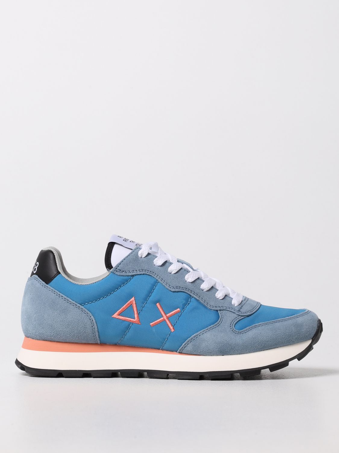 SUN 68: sneakers in suede and nylon - Blue 1 | Sun 68 sneakers Z32101 ...