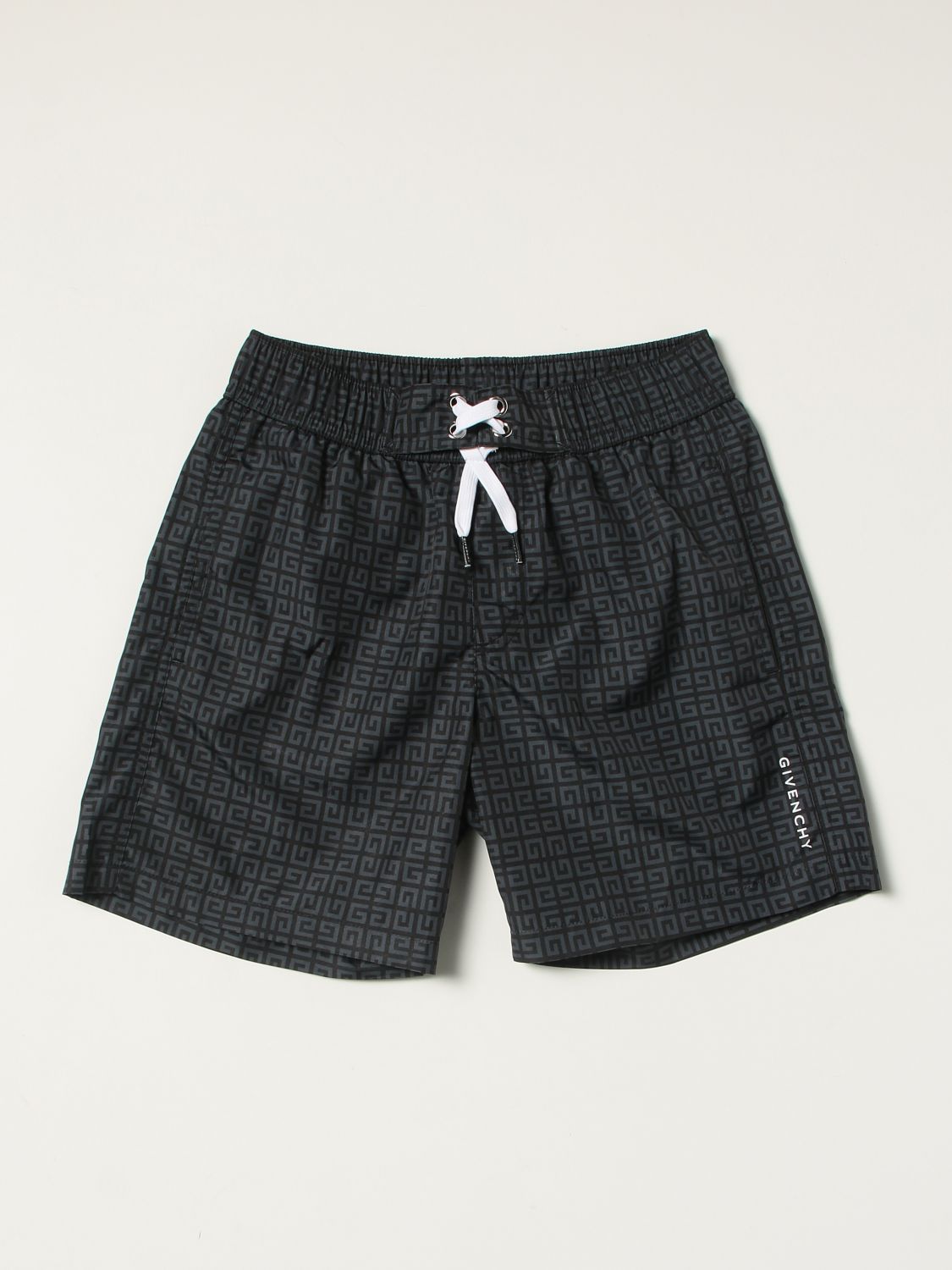 Swimsuit Givenchy: Givenchy swim trunks with logo allover black 1