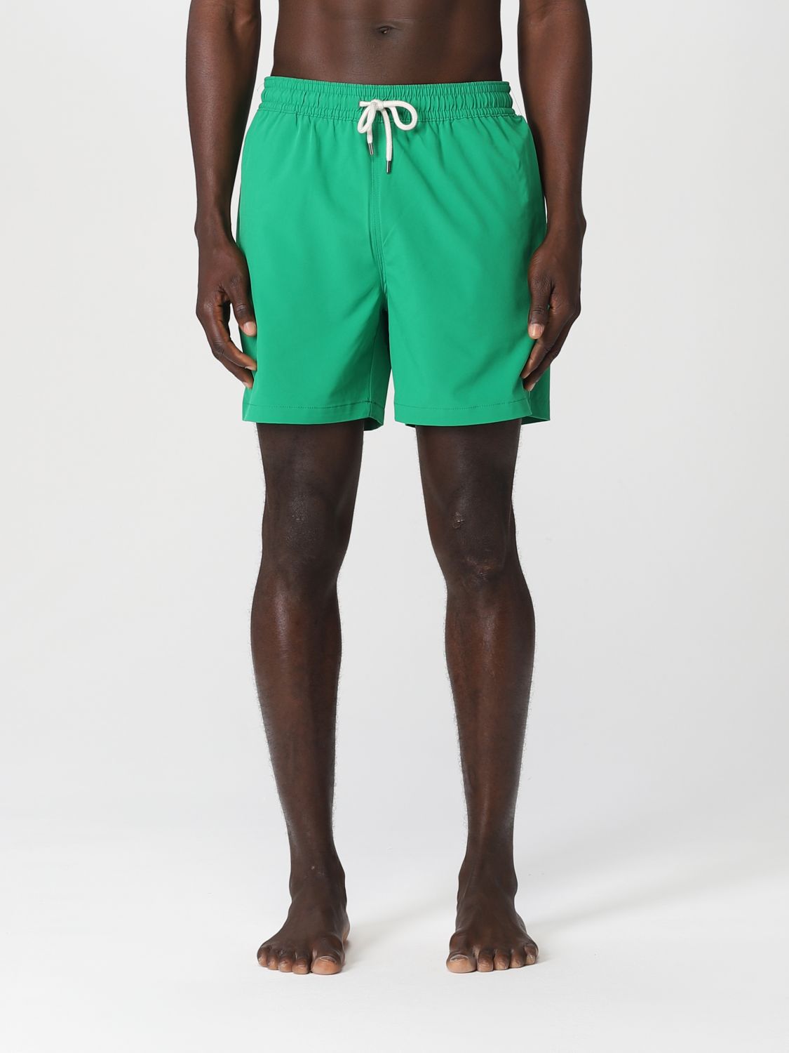 Polo Lauren Outlet: boxer swimsuit with logo - Green | Polo Lauren swimsuit 710829851 online