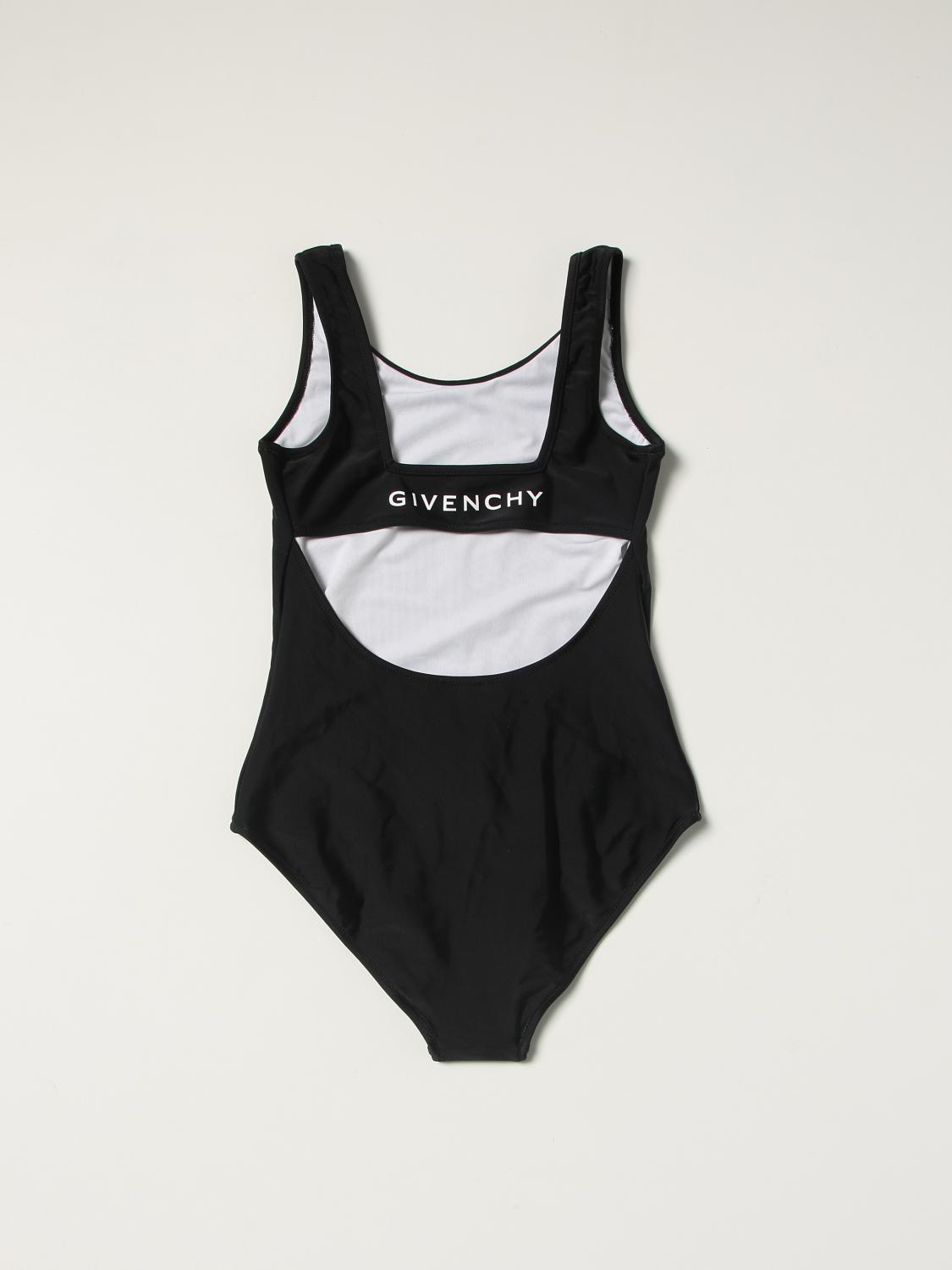 GIVENCHY: one-piece swimsuit with 4G logo - Black | Givenchy