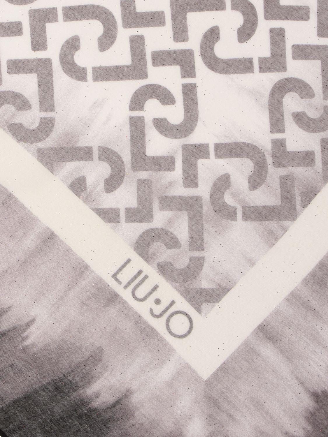 Scarf Liu Jo: Liu Jo scarf with all-over monogram logo black 3