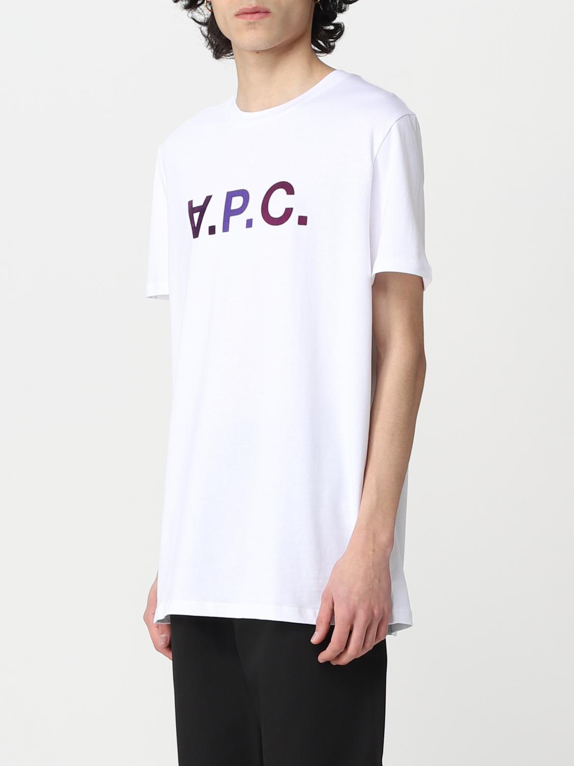 T-shirt A.p.c.: A.p.c. T-shirt with logo violet 3