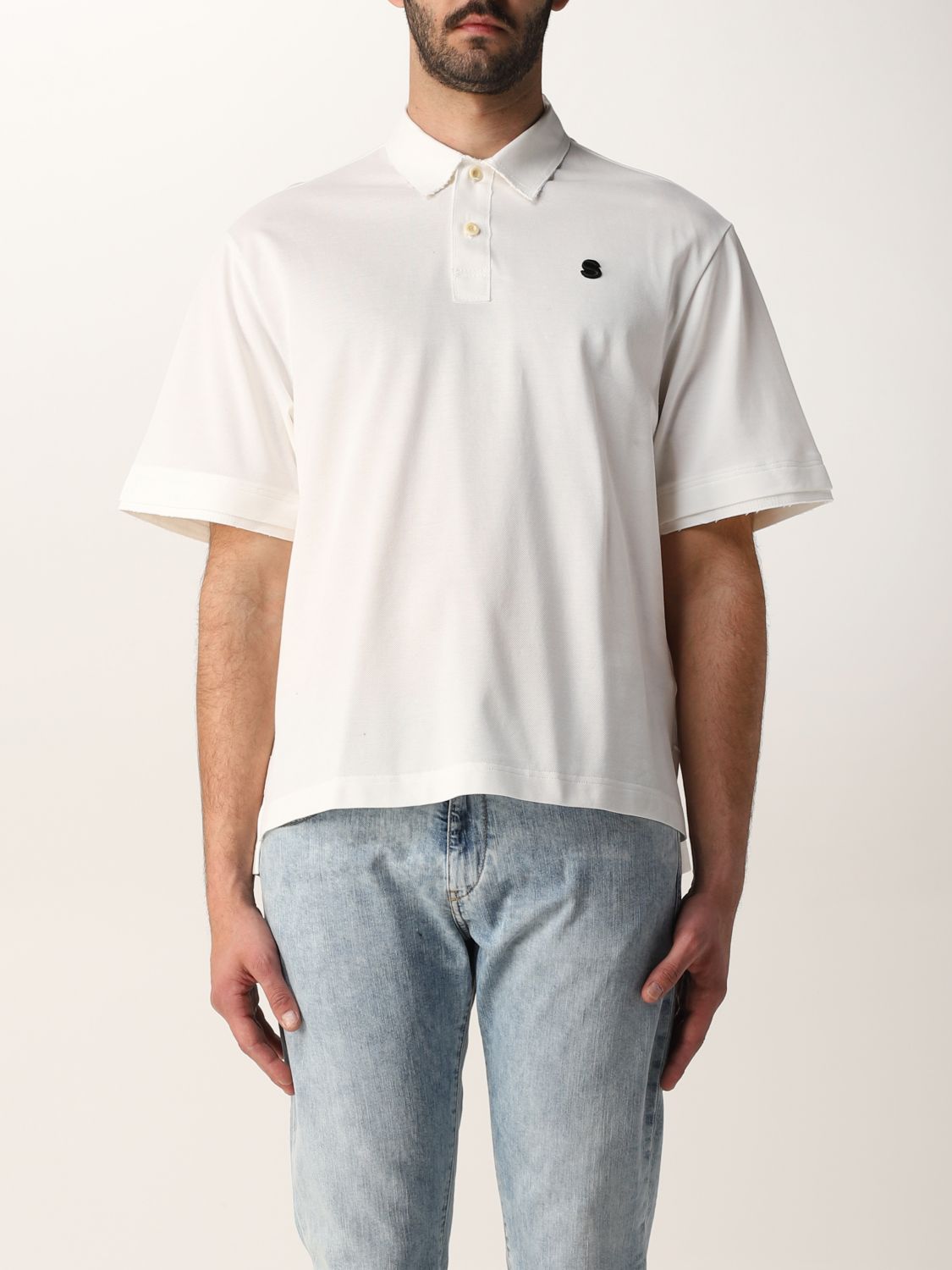 サカイ sacai Cotton Jersey Polo Shirt ホワイト-