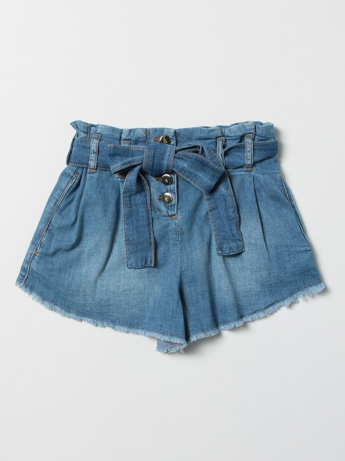 Outlet de Jo: Pantalones cortos para niña, Denim | Pantalones Jo GA2169D4680 en línea en GIGLIO.COM