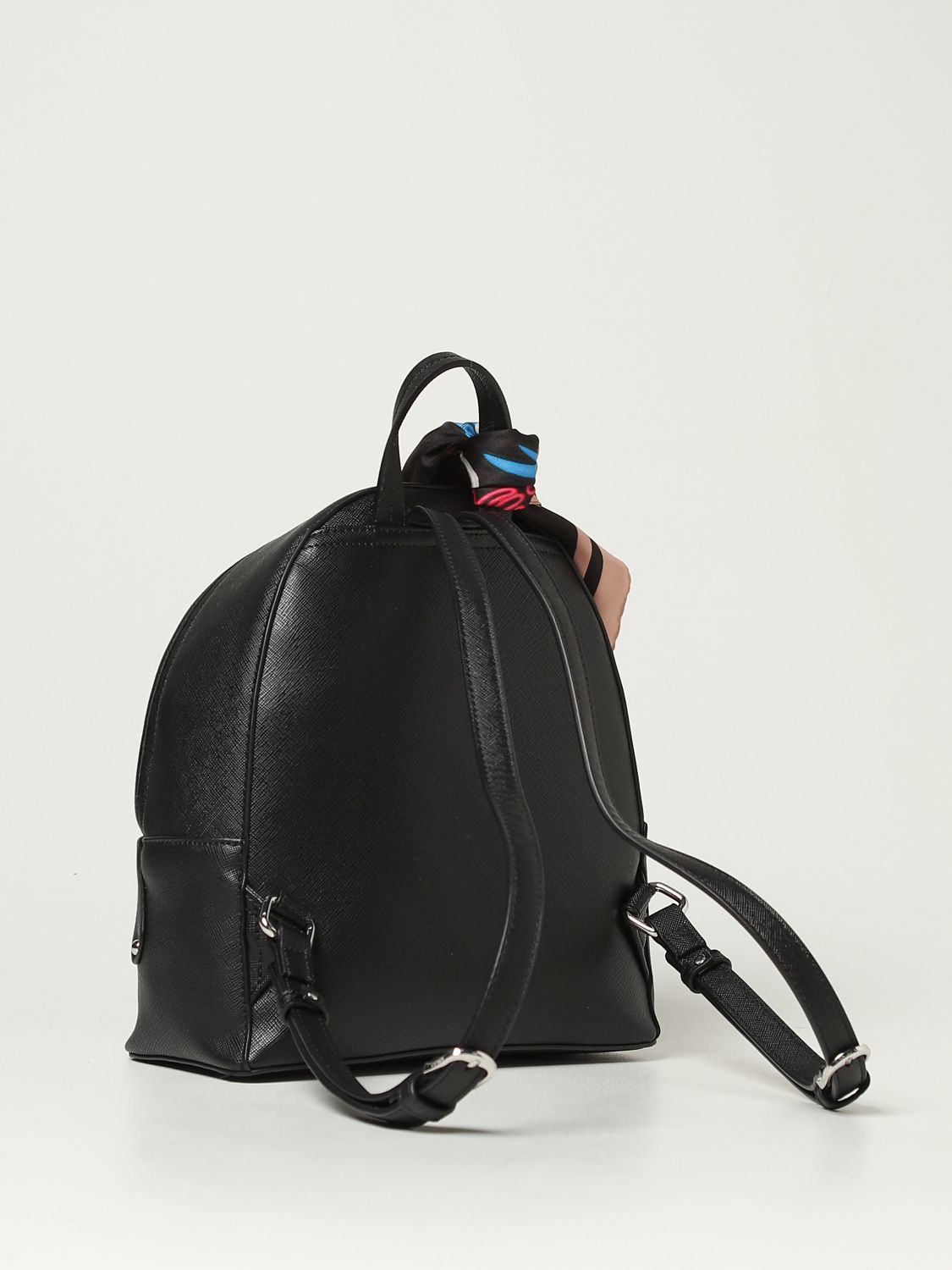 JO: in saffiano synthetic leather - Black | Liu Jo backpack AA2194E0087 online on