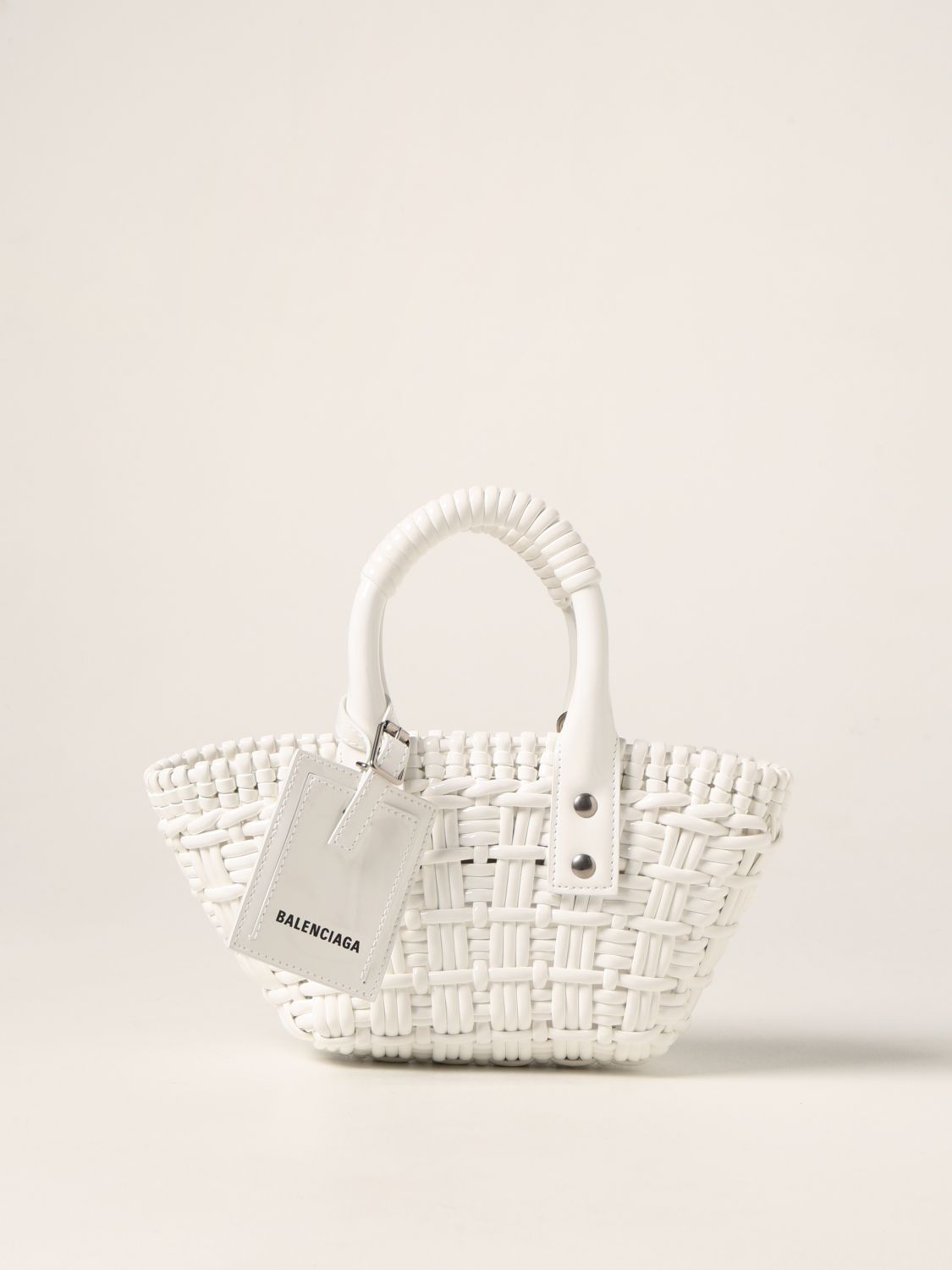 BALENCIAGA: Bistro Bask XXS bag - White  Balenciaga mini bag 6780282IE3Y  online at