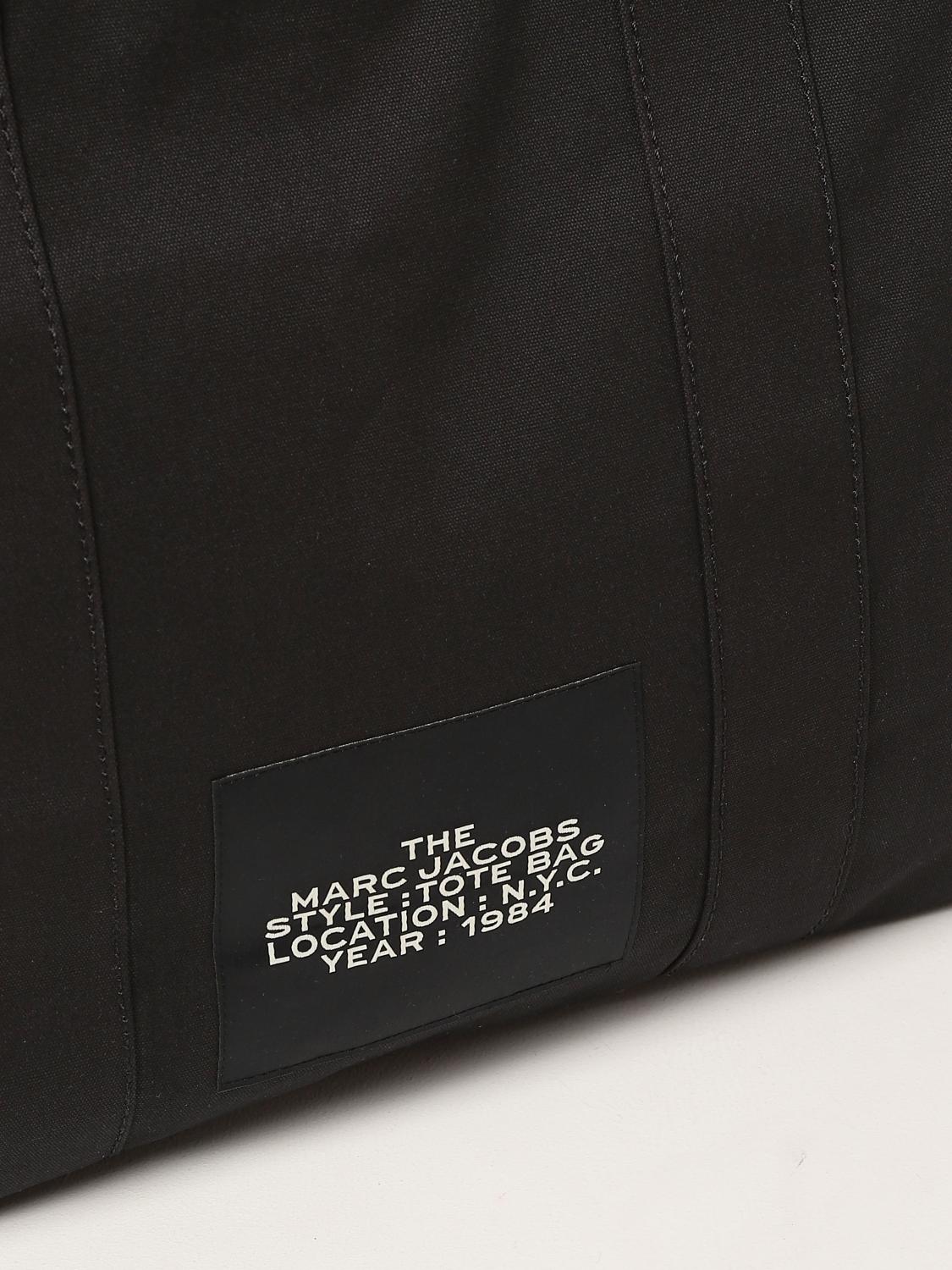 MARC JACOBS The XL Tote Bag with logo Black Marc Jacobs tote bags