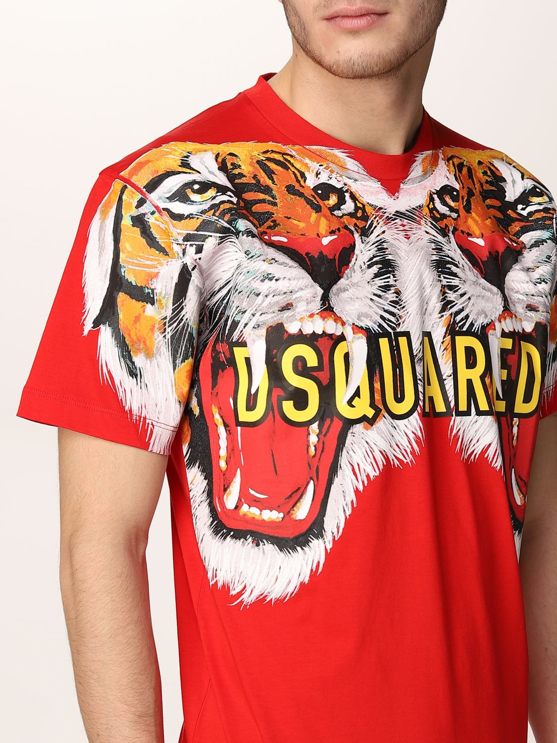 Dsquared2 Icon T-shirt with tiger print