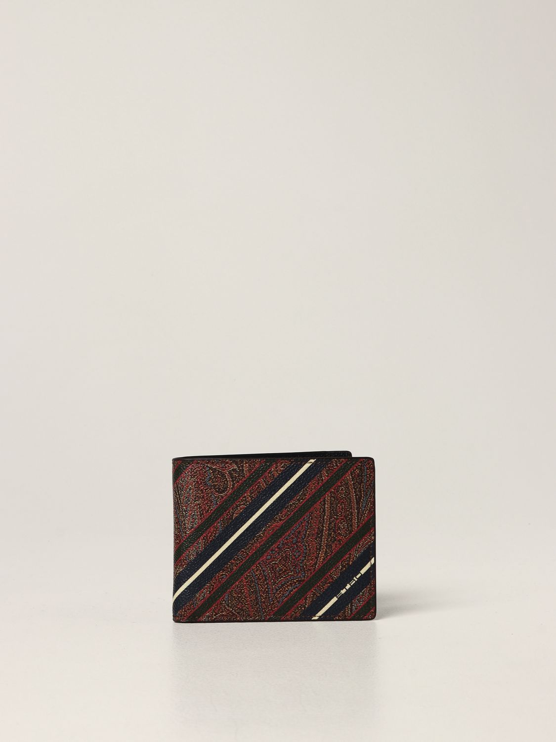 Etro Paisley Print Wallet - Brown