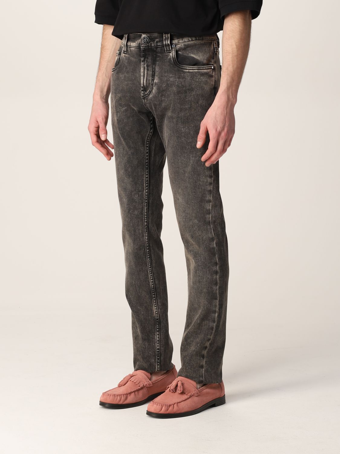 Black Etro Denim Back To The Future 5-pocket Jeans in Grey Mens Jeans Etro Jeans for Men Save 8% 