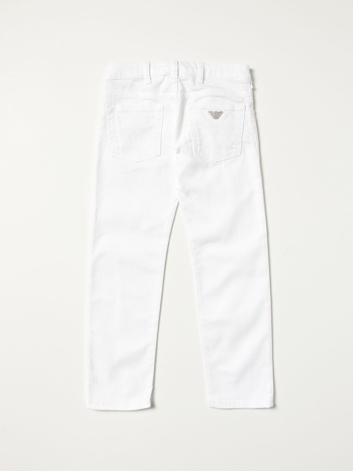 Jeans Emporio Armani: Jeans enfant Emporio Armani blanc 2