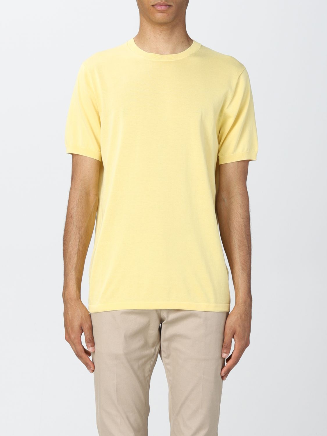 Aspesi Cotton T-shirt In Yellow