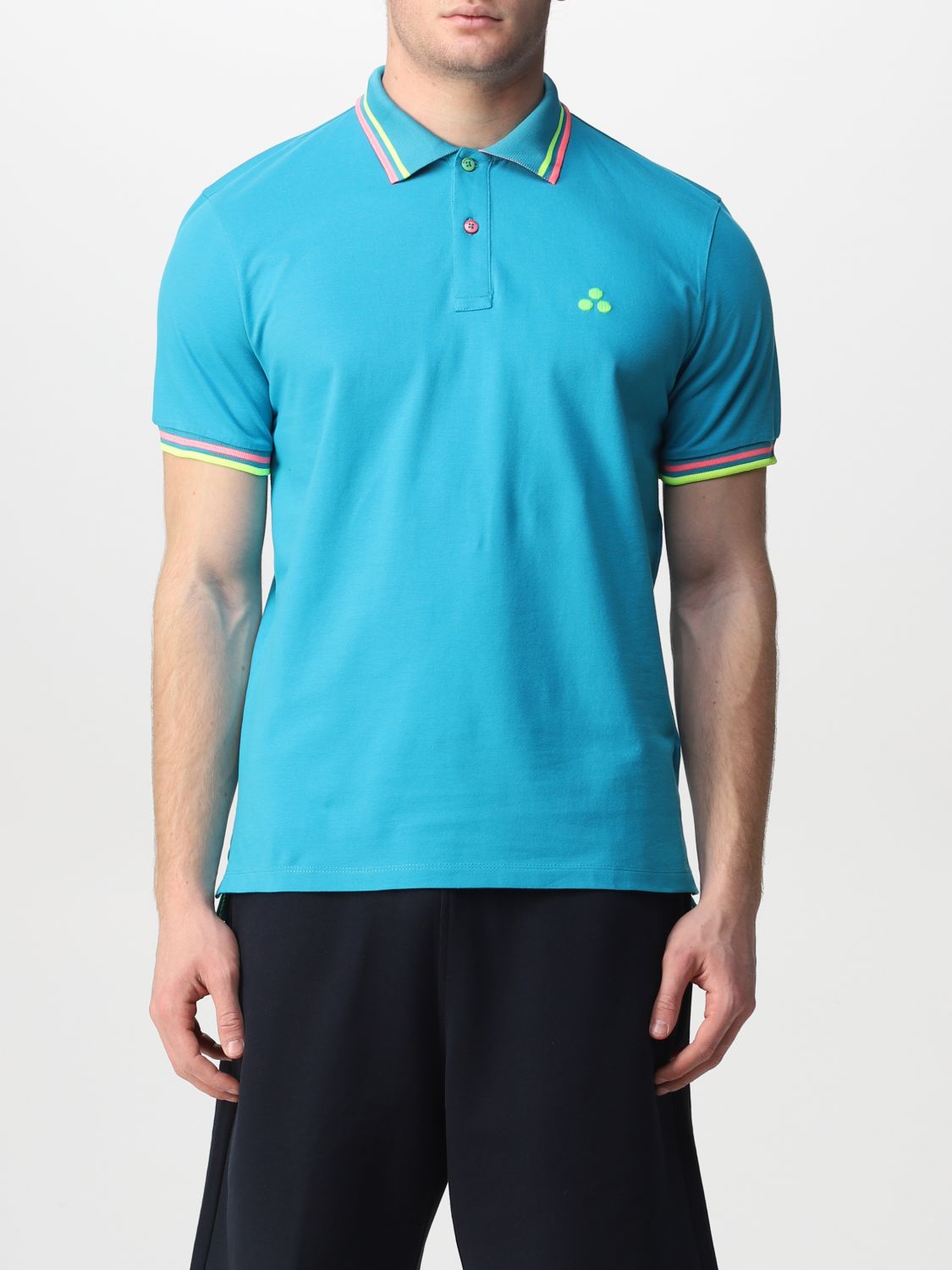 Peuterey Outlet: polo shirt for man - Turquoise | Peuterey polo shirt ...