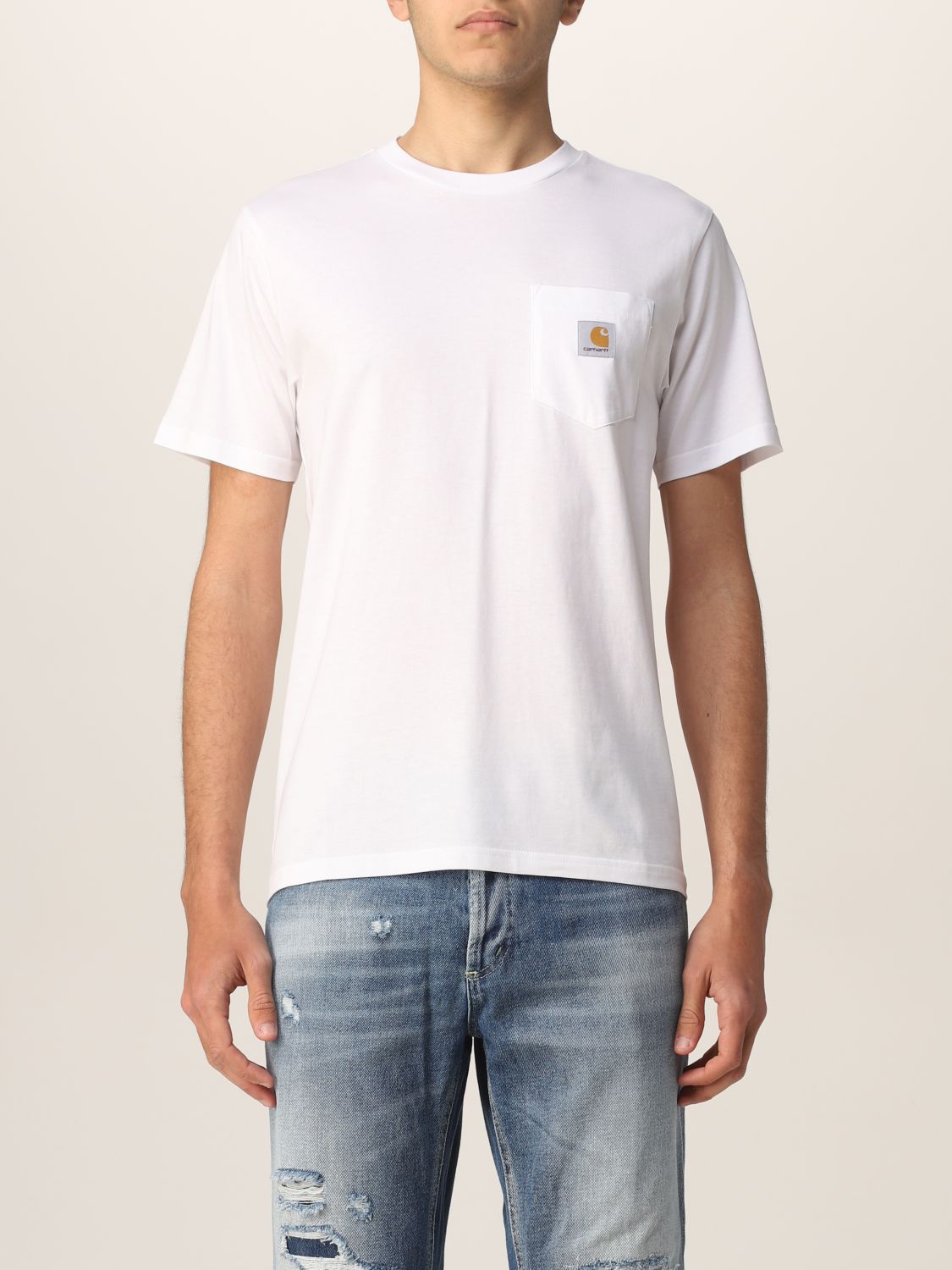 CARHARTT WIP: t-shirt for man - White | Carhartt Wip t-shirt I022091 ...