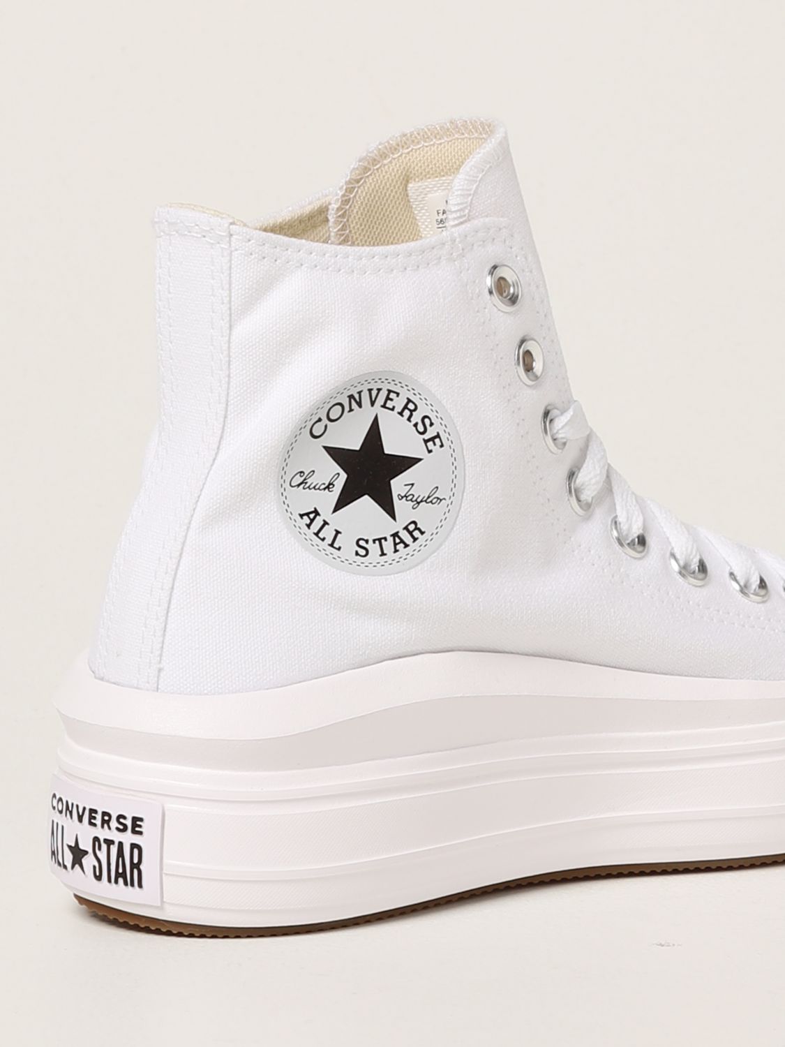 Sneakers Converse: Sneakers Chuck Taylor All Star Move Converse bianco 3