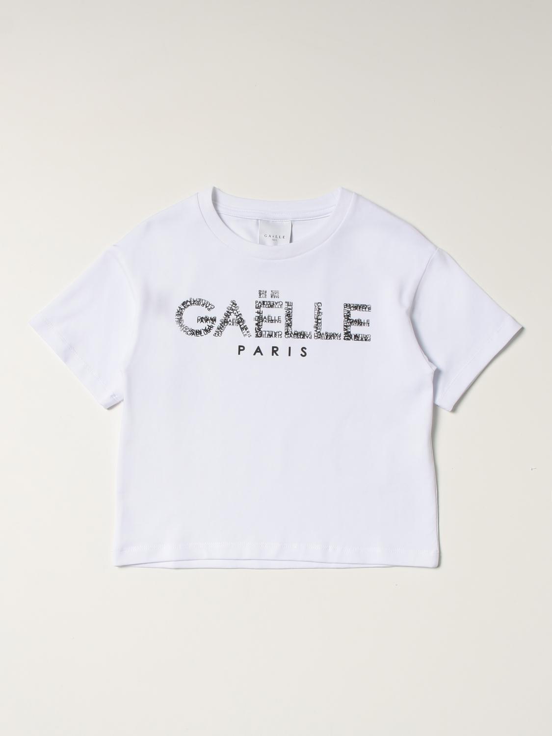 GAËLLE PARIS: t-shirt in cotton with logo - White | T-Shirt Gaëlle Paris  2746M0598 GIGLIO.COM