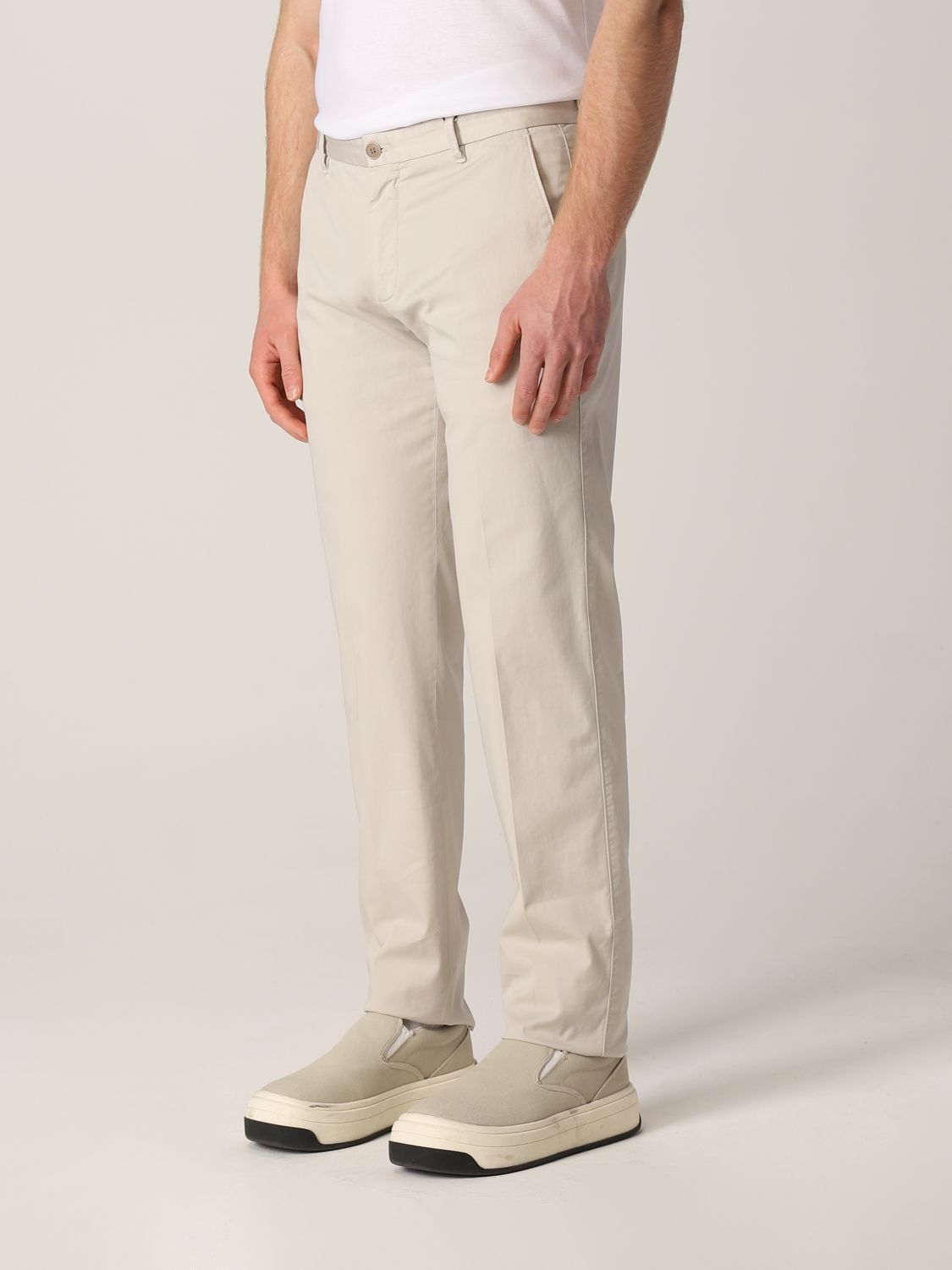 Pantalone Giorgio Armani: Pantalone Chino Giorgio Armani in cotone crema 3