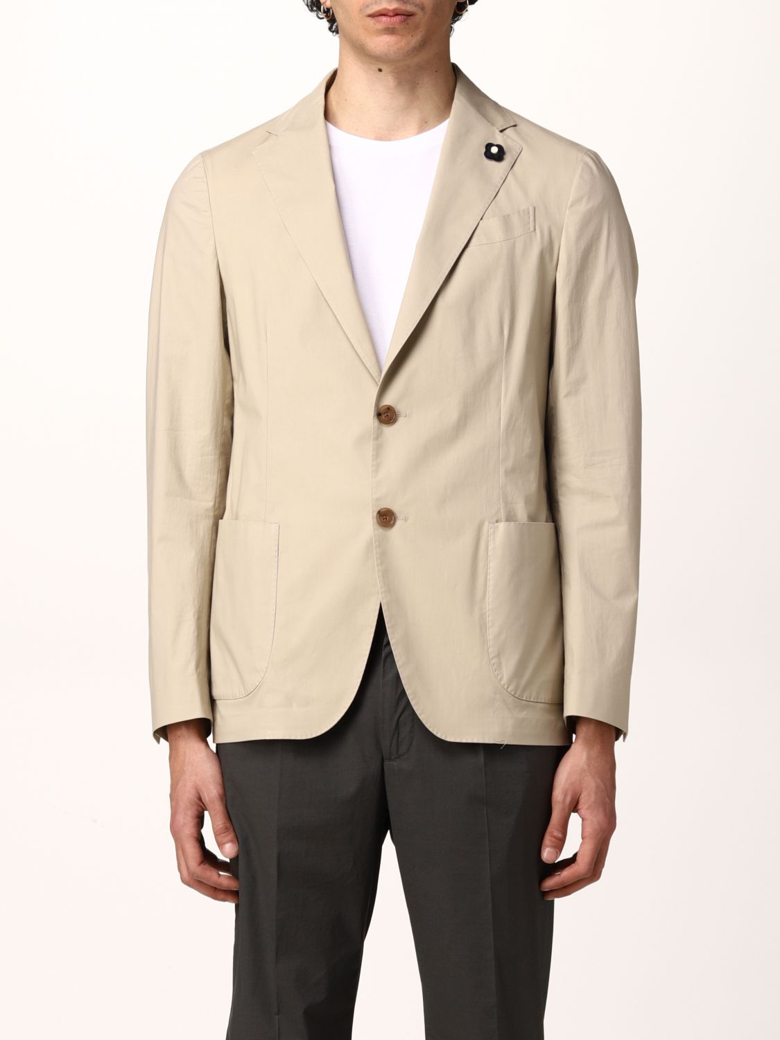 Blazer Lardini: Jacket men Lardini beige 1
