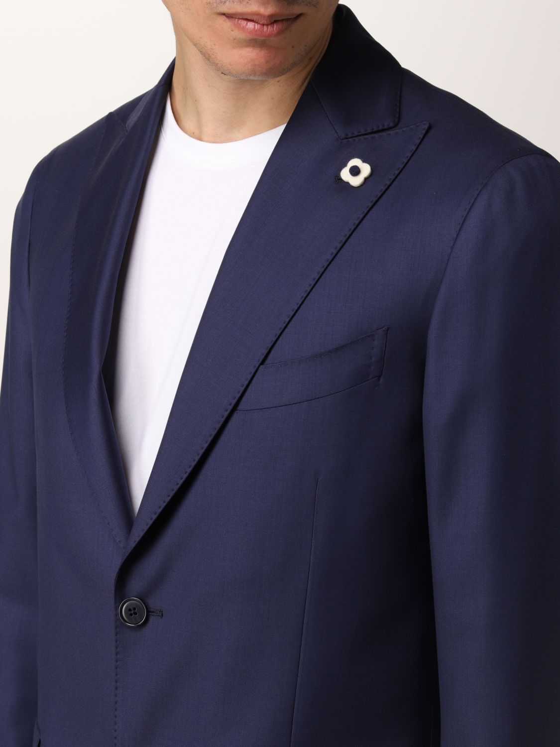 Herren Bekleidung Anzüge Lardini Flanell Anzug in Blau für Herren 