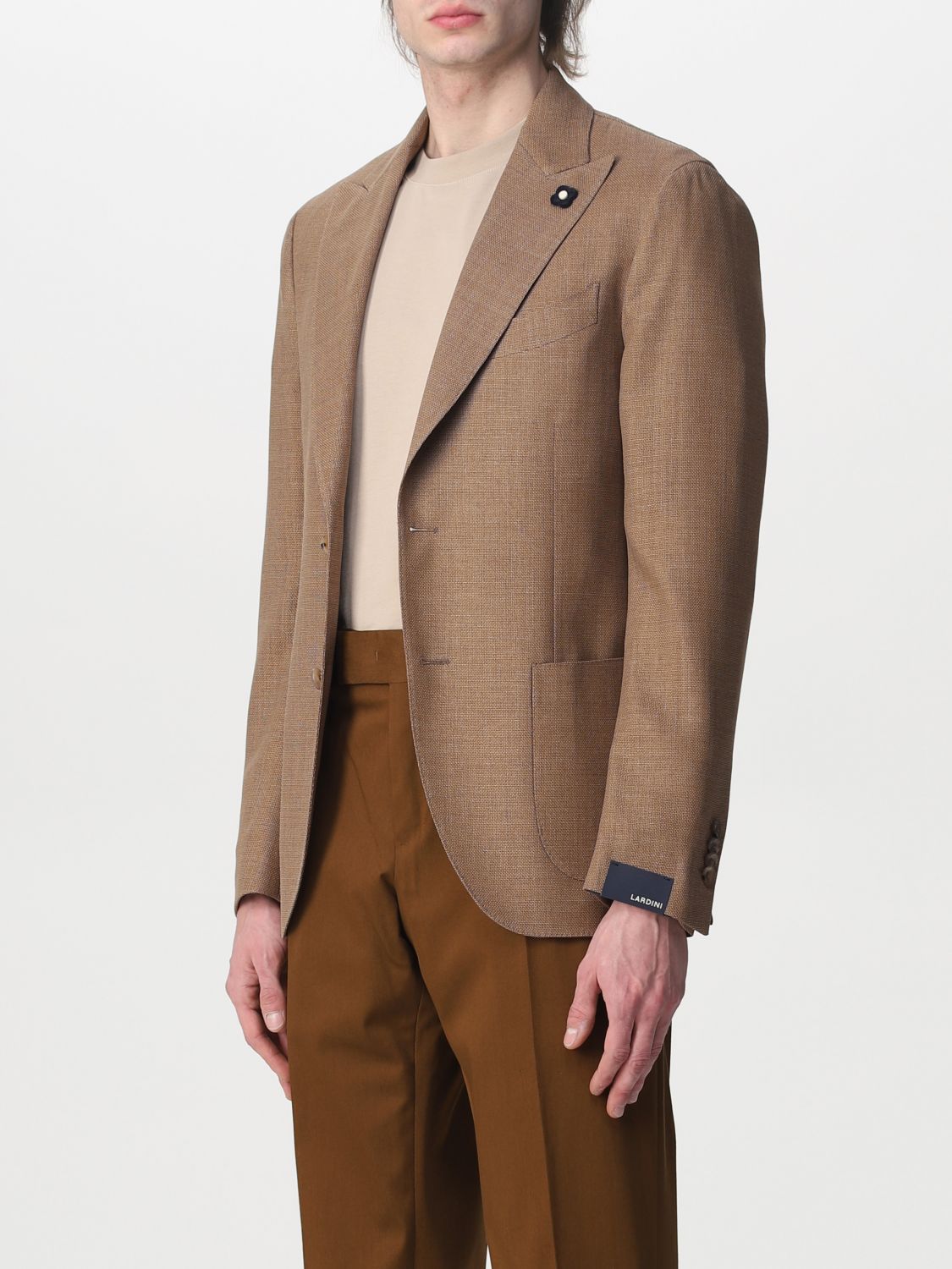 Blazer Lardini: Jacket men Lardini brown 3