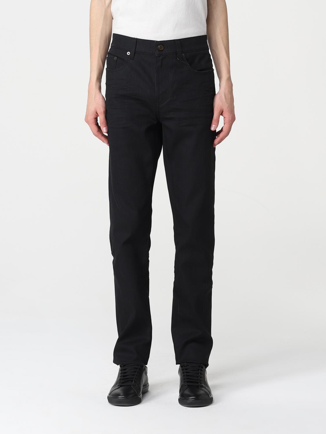 SAINT LAURENT: cotton denim jeans - Black | Jeans Saint Laurent 527389YO500  GIGLIO.COM