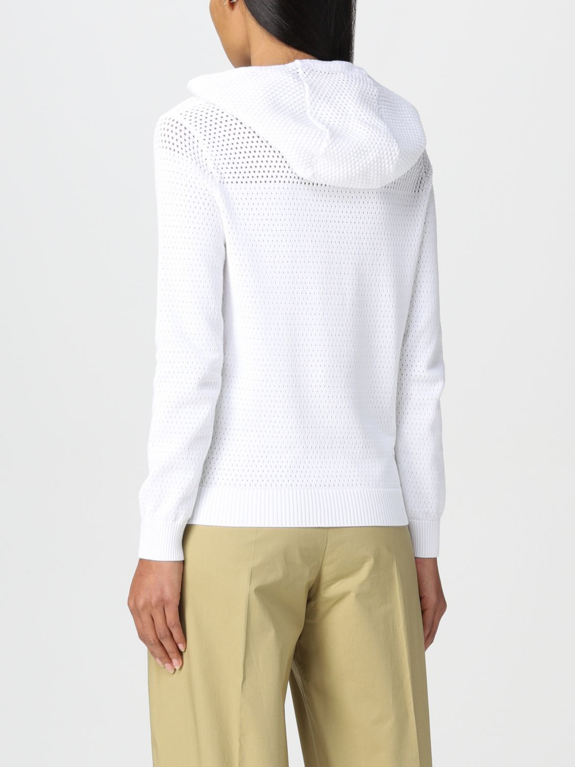 Sweatshirt Lorena Antoniazzi: Sweater women Lorena Antoniazzi white 2