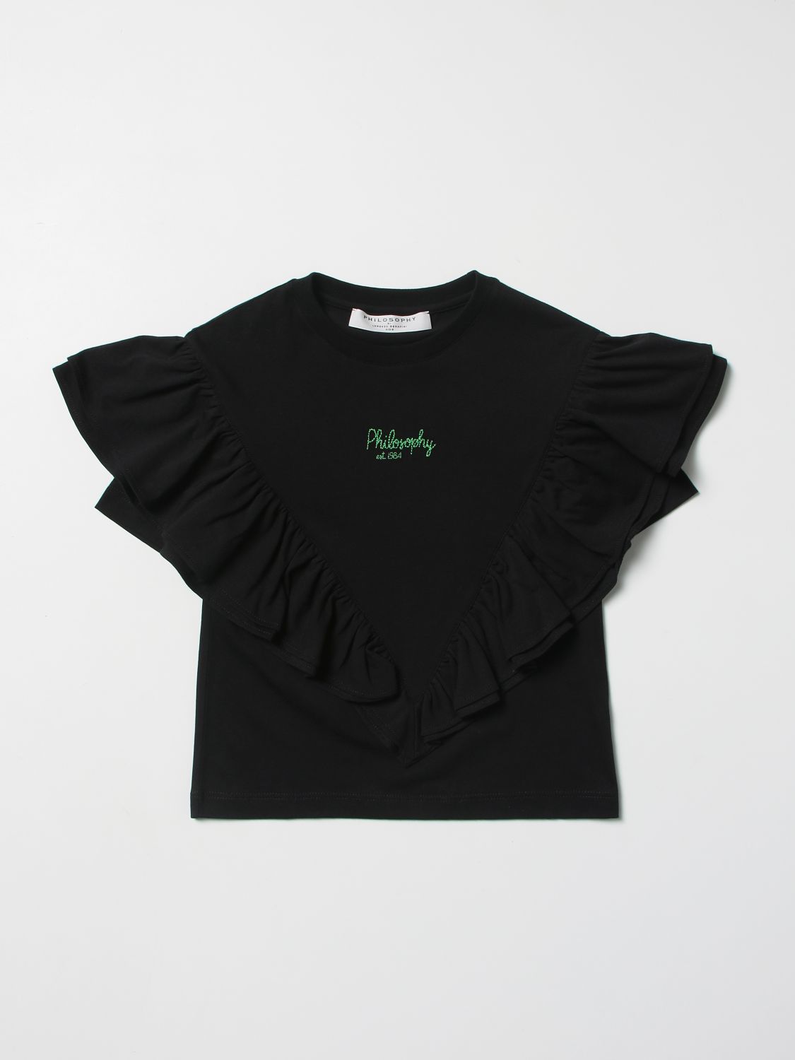 T-Shirt Philosophy Di Lorenzo Serafini: Philosophy Di Lorenzo Serafini Mädchen T-Shirt schwarz 1