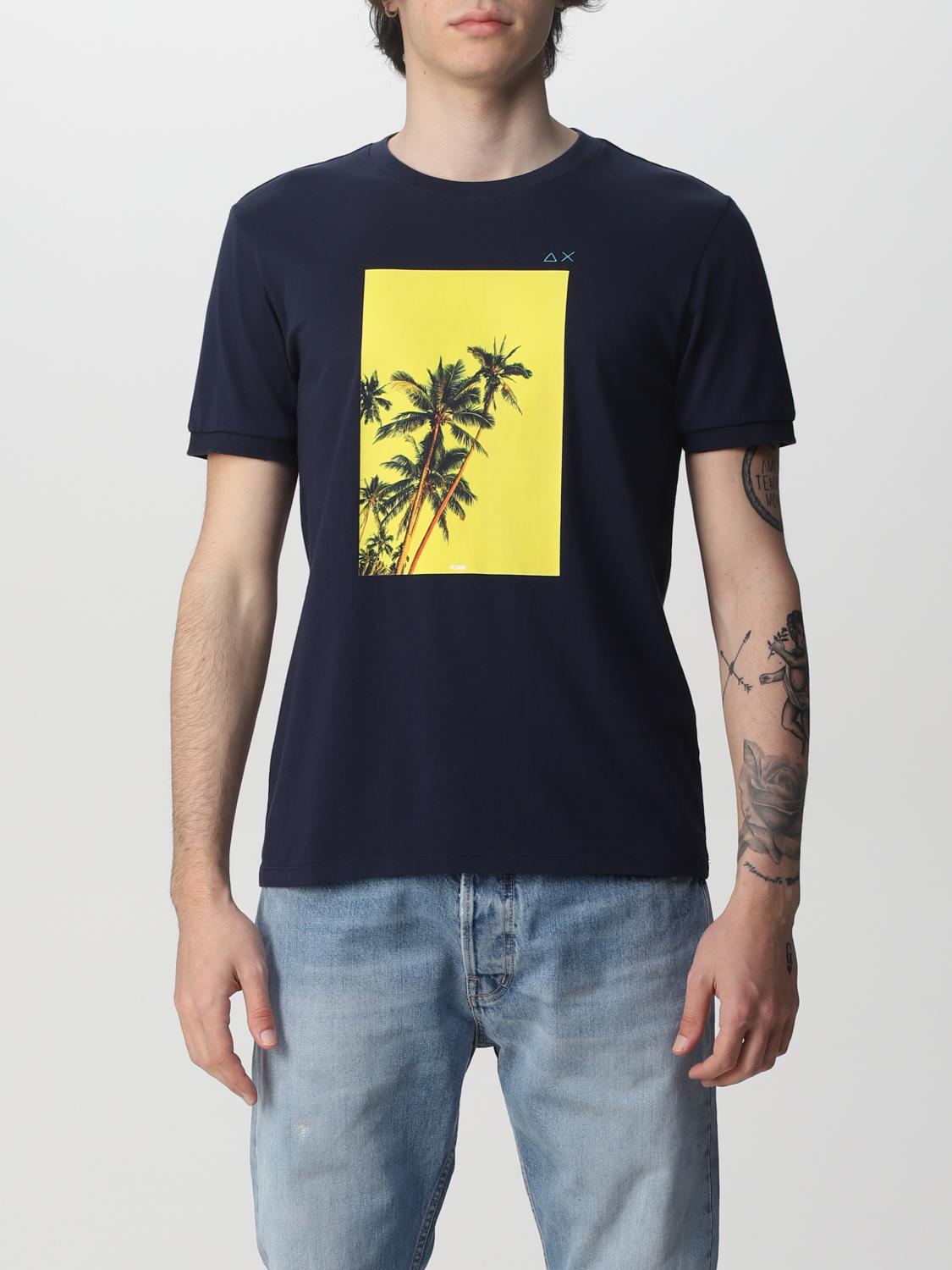 SUN 68 Tshirt uomo TShirt Sun 68 Uomo Blue TShirt Sun 68 T32110
