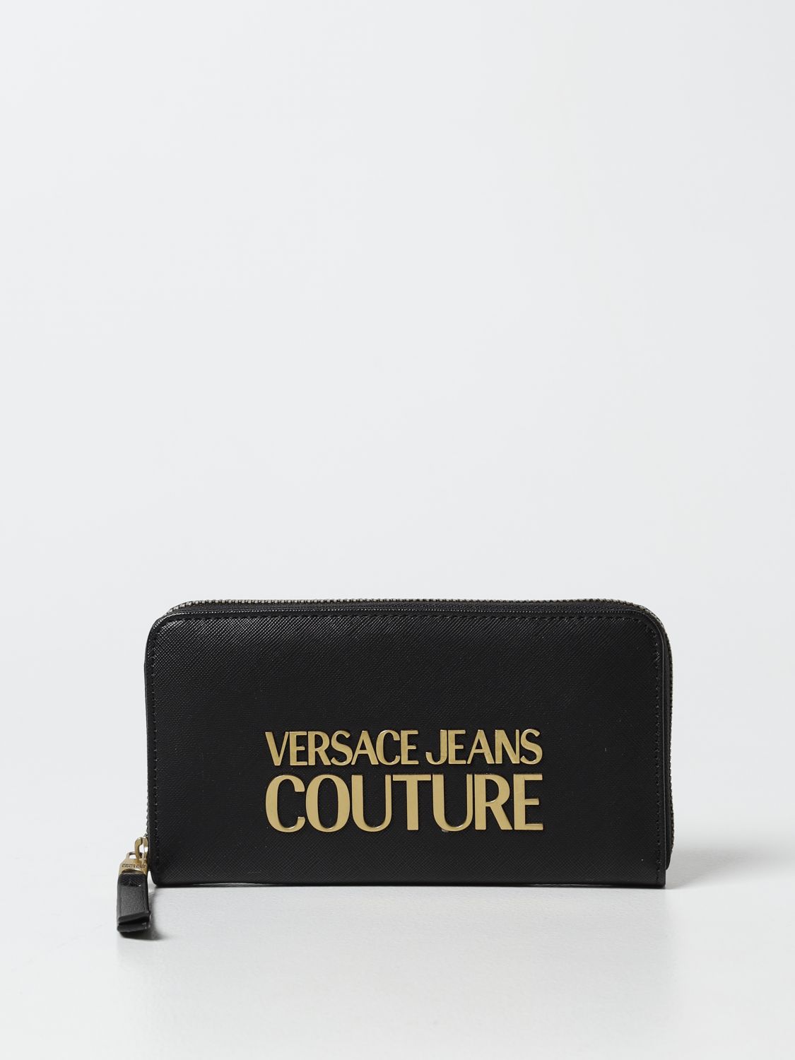 Portafoglio Versace Jeans Couture: Portafoglio Versace Jeans Couture in pelle sintetica saffiano nero 1