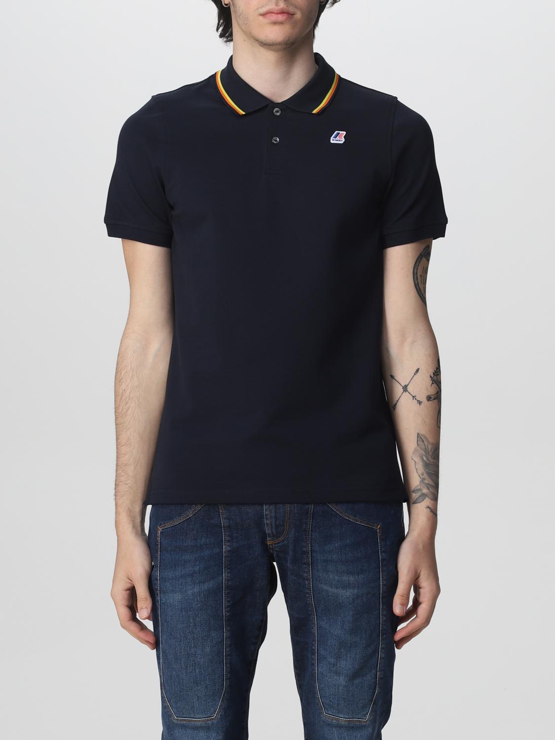 K-WAY: Polo uomo - Blue | Polo K-Way K0088D0 GIGLIO.COM